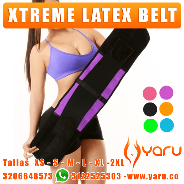 Xtreme Latex Belt Cinturon Deportivo